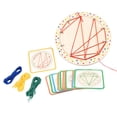 thumbnail image 3 of Tablero de madera con clavijas para roscar, juguete Montessori, formas educativas tempranas y tablero con forma de cordón de Color para niños y niñas,, 3 of 9
