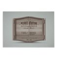 thumbnail image 1 of Western Cutting Board, Antique Saloon Door Pattern Old American Entrance Digital Art Illustration, Decorative Tempered Glass Cutting and Serving Board, Small Size, Warm Taupe Brown, by Ambesonne, 1 of 1