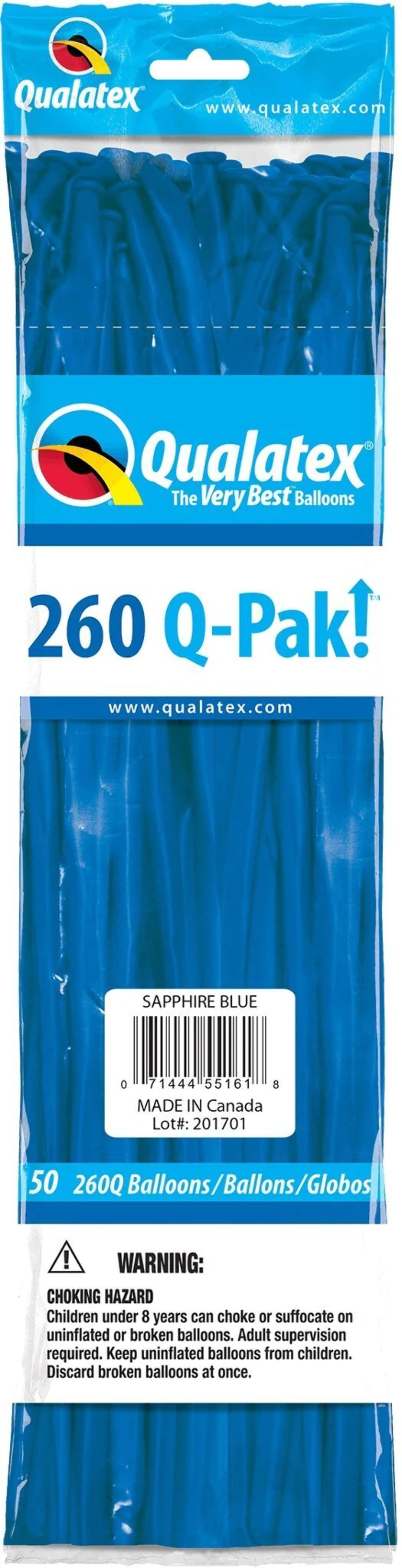 Qualatex 89912 260Q Q-Pak Latex Balloon&#44; Sapphire Blue - image 2 of 2