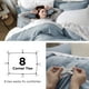 thumbnail image 5 of Juego de fundas de edredón Bedsure Mineral Blue Queen Size, 3 piezas, 5 of 9