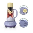 thumbnail image 3 of Ninja BlendBOSS 24-Oz Personal Blender, for Smoothies & Frozen Drinks, Travel Tumbler with LeakProof Lid and Chug Spout, Auto-iQ Technology, 1200 Peak Watts, DB300PU Lavender Lemonade, 3 of 9