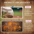 thumbnail image 5 of Worn out Baseball Funny Personalized License Plate Rust-proof Stainless Steel Metal License Plate Suitable For Men And Women 12.2" x 6.2", 5 of 7
