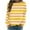 Yellow, variant on Women's Long Sleeve Striped Sweatshirt Comfy Drop Shoulder Crew Neck Tops Fall Winter Casual Going Out Wear Yellow XL
