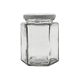 thumbnail image 1 of Paquete de 12 Frascos de Vidrio Hexagonal 250ml con Tapa Twist-Off | Ideal para Mermeladas, Conservas y Dulceros | Grado Alimenticio | Tapa Blanca, 1 of 6