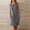 Dark Gray#1, variant on GaThRRgYP Womens Summer Dresses under $10,Women Fashion Round-Neck Pockets Button Dress Solid Short Sleeve Dress Black S