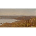 thumbnail image 2 of Sanford Robinson Gifford 14x9 Gold Ornate Wood Frame and Double Matted Museum Art Print Titled - Lake George from Buck Mountain, 2 of 4