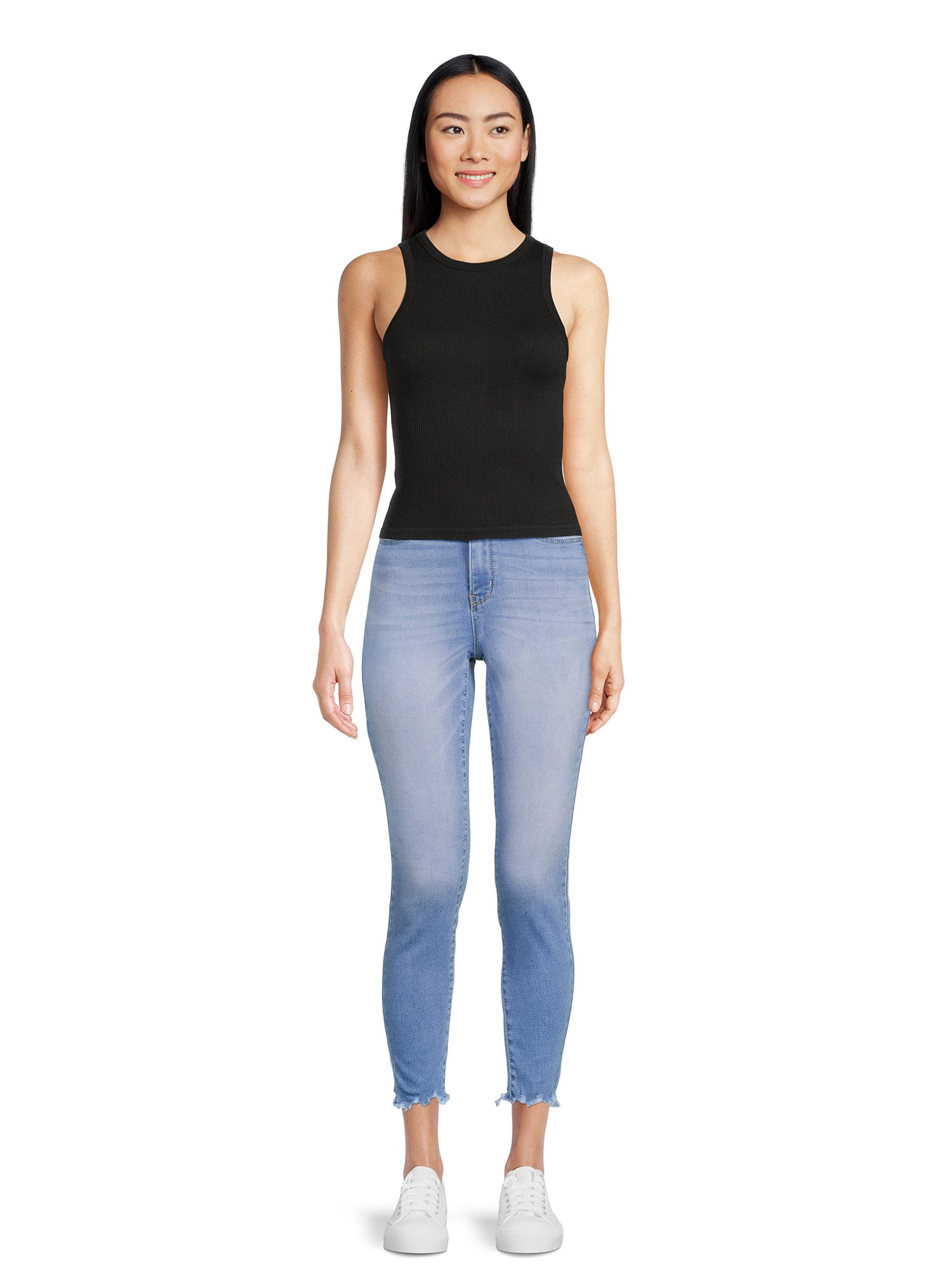 No Boundaries Seamless Tank Top, Women's and Women's Plus