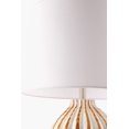 thumbnail image 6 of Livabliss Table Lamps, 22" Stratos Rustic Bedside Nightstand Table Lamp for Bedroom Living Room Office, Tan Body with White Shade (22"H x 15"W x 15"D), 6 of 6