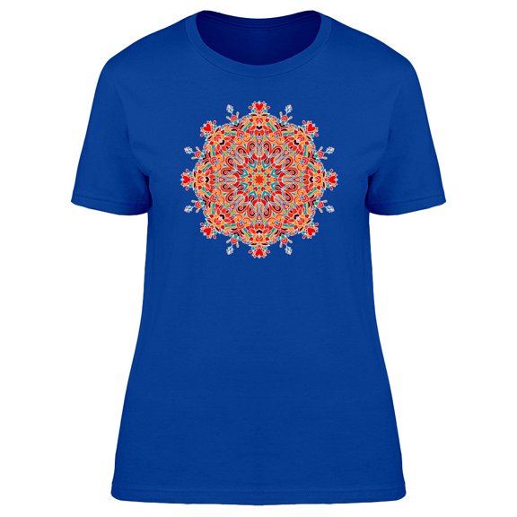 Decorative Round Ethnic Mandala Tee Women's -Image by Shutterstock