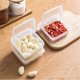 thumbnail image 4 of Caja de almacenamiento para 2 rebanadas de queso, especial para refrigerador, para cebolla, jengibre, ajo, frutas, cubitos de mantequilla, empaquetado por separado, 4 of 5