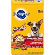 Pedigree With MarroBites Whole Grain Steak Vegetable Dry Dog Food for Adult Dog, 20.4 lb bag