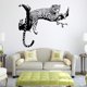 thumbnail image 5 of Vinilos decorativos LEOPARDO negro (48x80cm) I Vinilo decorativo sabana África animales salvajes rama árbol I Decoración para salón dormitorio cocina pasillo dormitorio adulto moderno adolescente TUNC  Sencillez, 5 of 5