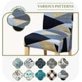 thumbnail image 6 of 1,4,6,8 Pack Oversized Dining Room Chair Covers, Large Chair Cover For Dining Room, Oversized Dining Chair Slipcover, Parson Chair Slipcover, Kitchen Chair Protector Set Of 4,6,8, Geometric, 6 of 6