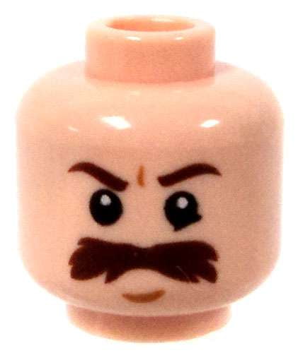 lego head mustache