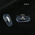 thumbnail image 3 of 20pcs PVC Eyewear Glasses Nose Pads Eyeglasses Repair Nose Pad Accessory Clip On Push In Style 16mm B C, 3 of 5