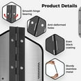 thumbnail image 5 of 4 PCS Continuous Piano Hinges, 12 Inches Heavy Duty Stainless Steel Hinges, Piano Boat Hinges, Folding Cabinet Door Butt Hinge, 5 of 5