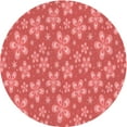thumbnail image 1 of Ahgly Tapis Rond Lavable en Machine Intérieur Transitionnel Rouge, 3 Pieds Rond, 1 of 7