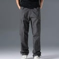 thumbnail image 5 of Dxzfnsa Mens Cargo Work Pants Durable Ripstop Tactical Pants with Pockets Outdoor Water Resistant Hiking Woking Construction Pants Mens Sweatpants(Gray-4XL), 5 of 9