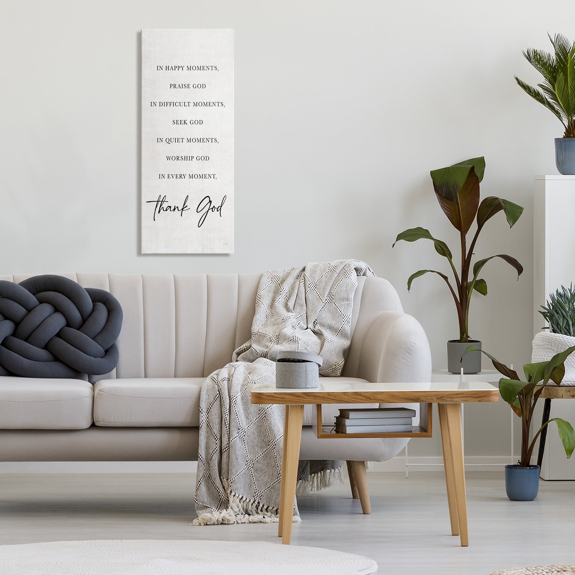 Stupell Industries Every Moment Thank God Canvas Wall Art, design by Natalie Carpentieri