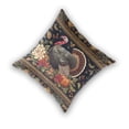 thumbnail image 2 of Digital Thanksgiving Painting Turkey Flowers Pumpkins Throw Pillow Covers Pillowcases 16 x 16 Inch Home Decor 2 Packs for Bedroom Sofa, 2 of 6