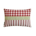 thumbnail image 2 of Holiday Decorative Lumbar Pillow Cover, 12" x 24" Red Cotton Pillowcase, Farmhouse Check & Stripe Buffalo Checks Oblong Pillow Cover For Sofa Couch, Hotels, Living Room, Bed Room - Red Merry Grid, 2 of 9