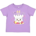 thumbnail image 3 of Inktastic I'm Two with Flowers and Cute Llama Cake Girls Toddler T-Shirt, 3 of 5