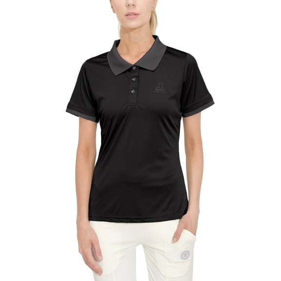 Dasawamedh Women's Quick Dry Polo Shirt Short Sleeve Golf Shirt Stretch UV Protection Sports T-Shirt Size XXL