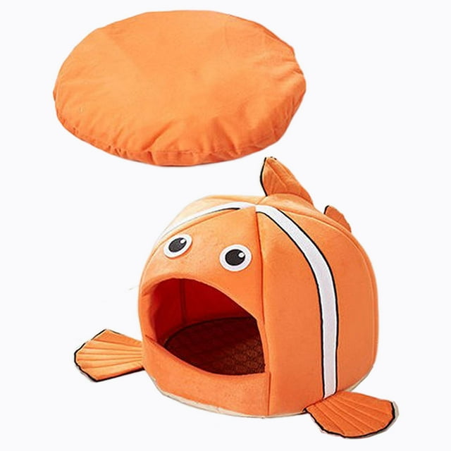 Milaget Lit Grotte pour Chat Mignon Lit pour Chat Fermé Maisons pour Chats d'Intérieur Maison Grotte pour Chat Chat m