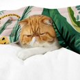 thumbnail image 5 of Creowell Jungle Illustration Lightweight Flannel Blanket - Soft Cozy Gift 30x40in, 5 of 7