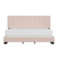 thumbnail image 4 of Reece Channel Stitched Upholstered King Bed, Light Pink, by Hillsdale Living Essentials, 4 of 20