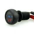 thumbnail image 3 of Probador De Voltímetro De Coche Voltímetro digital 3 en 1, termómetro, cargador de coche USB, pantalla azul + roja, 3 of 9