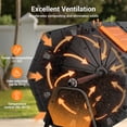 thumbnail image 6 of Efurden Dual 45 Gallon Chamber Compost Bin, Outdoor Rotating Compost Tumbler with Aeration System for Garden Kitchen and Yard Waste (Orange）, 6 of 10