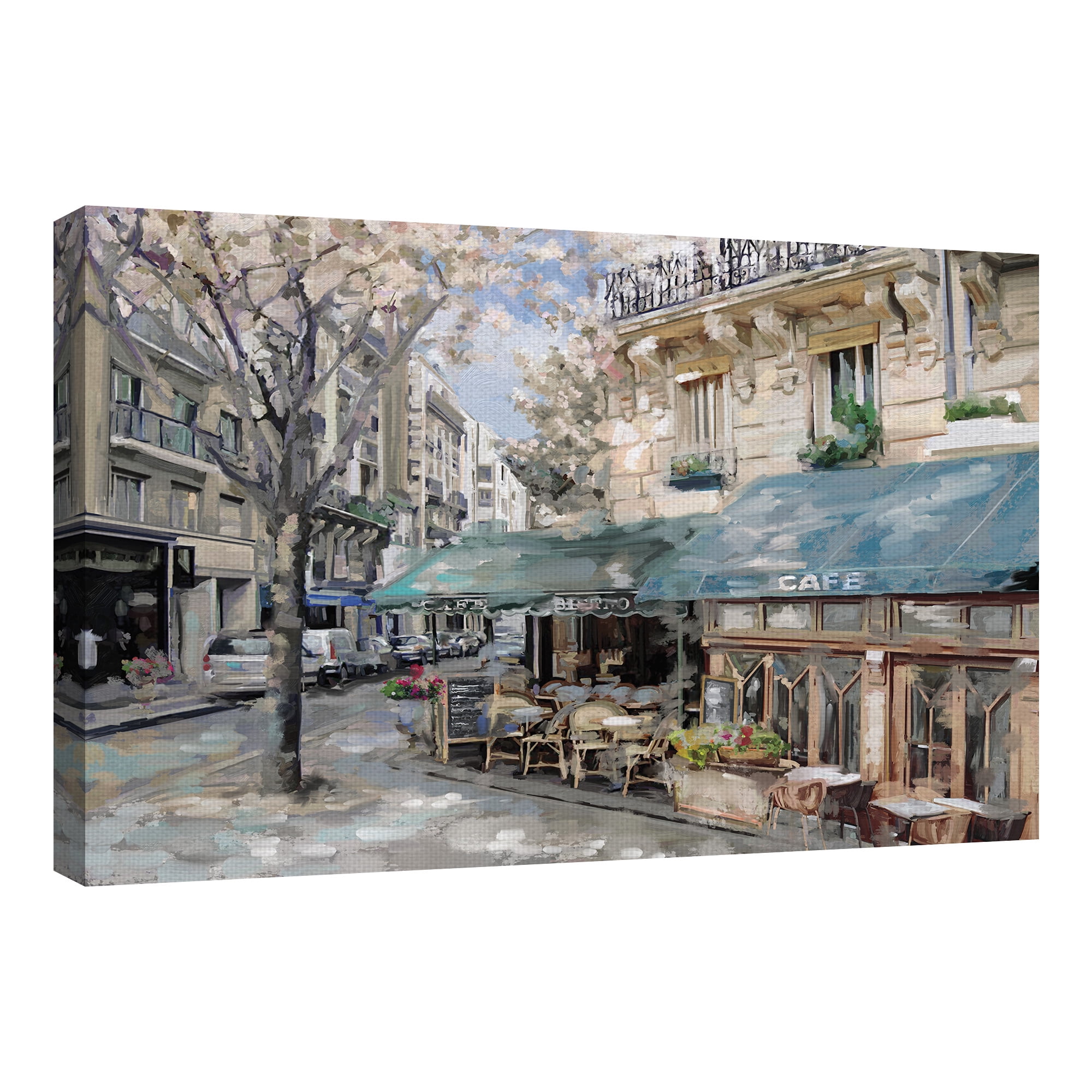 Masterpiece Art Gallery Bistro de Paris French Cafe I by Studio Arts Canvas Art Print 24" x 36"
