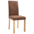 thumbnail image 2 of vidaXL Dining Chairs Side Chair with Wood Legs for Kitchen Faux Suede Leather, 2 of 37