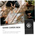 thumbnail image 4 of LAICAIW Box Playing Card Case Game Holder Deck Case Games Cards Organizer Storage Rack Storage Jar Rectangle, 4 of 7