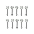 thumbnail image 5 of Body Jewelry- Adult Women's Sterling Silver 22G Cubic Zirconia Stud Nose Rings, 9 Pack, 5 of 7