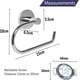 thumbnail image 2 of Chrome Bathroom Toilet Roll Holder Round. Wall Mounted Toilet Paper Holder Stainless Steel (Non Self Adhesive), 2 of 5