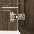 thumbnail image 5 of Dazone 1 Pack 1-1/2" Overlay Cabinet Hinges, Soft Close Face Frame Kitchen Cupboard Door Half Overlay Hinges, 105° Compact Handware Stainless Steel, 5 of 9