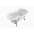 thumbnail image 2 of 60" Streamline N100CH-GLD Soaking Clawfoot Tub and Tray With External Drain, 2 of 5