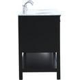 thumbnail image 5 of Elegant Decor Metropolis 60" Double Sink Marble Top Bathroom Vanity in Black, 5 of 15