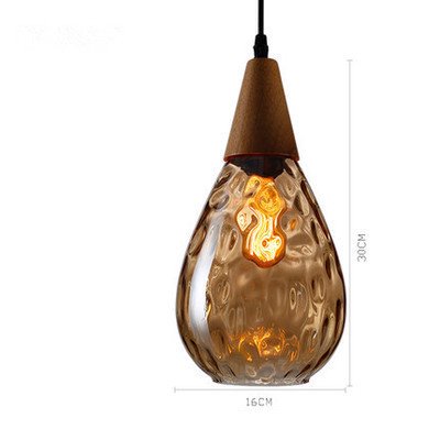 

Toyella Nordic Lamps And Lanterns Living Room Bar Counter European Creative Personality Craft Net Red Chandelier Single Head Glass Small Chandelier Dining Room Lamp amber A