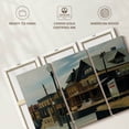 thumbnail image 6 of Elephant Stock East Wind Over Weehawken Wall Art - Horizontal Multi Panel Canvas - Living Room Wall Decor - Places Multi Panel - Gray And Brown Decor By Edward Hopper - 65" x 42", 6 of 8