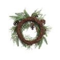 thumbnail image 3 of Couronne verte de 12 pouces en PDQ avec pommes de pin, 3 of 4