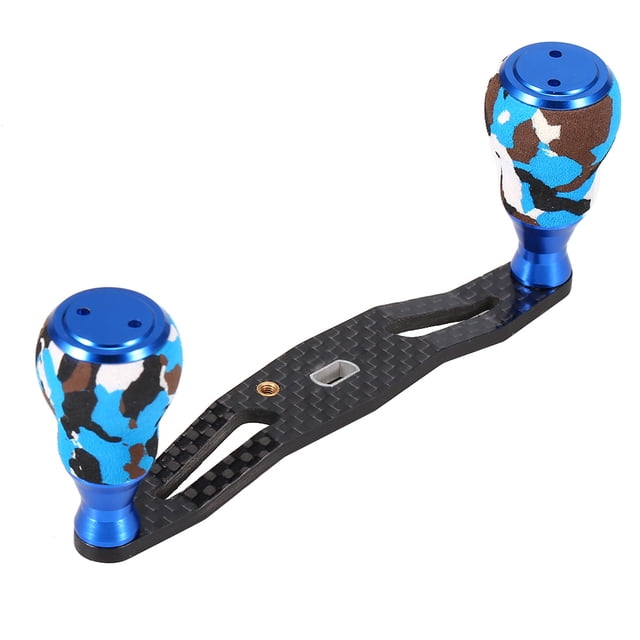 Lixada DIY Carbon Fiber Baitcasting Fishing Reel Handle Trolling Reel Rocker Left Right Fishing Reel Crank Accessory