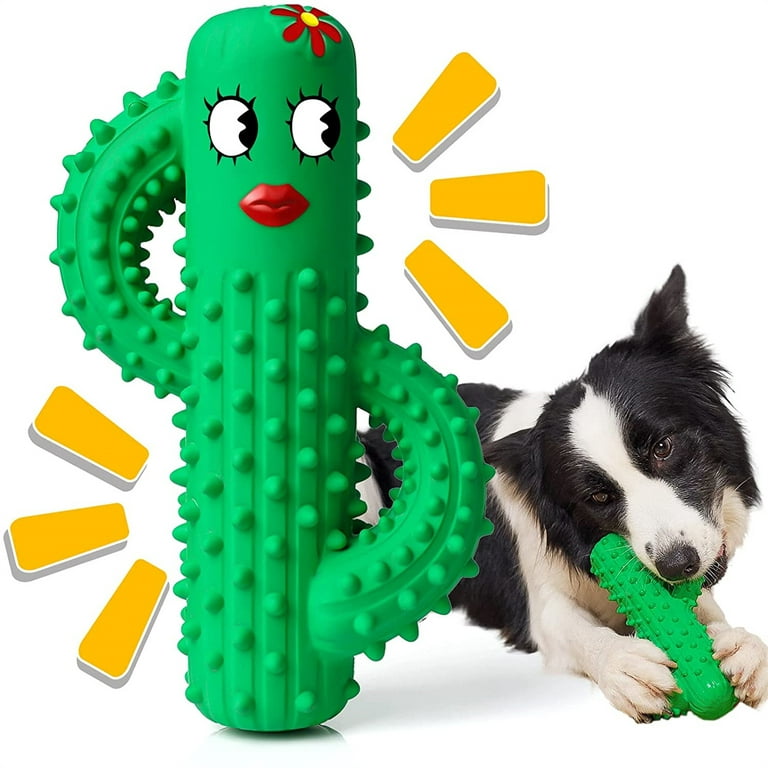 Interactive Dog Toys, Durable Natural Rubber Dog Toys For