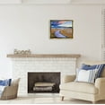 thumbnail image 2 of Stupell Industries Coastal Boardwalk Sunset Coastal Photography Gold Floater Framed Art Print Wall Art, 2 of 6