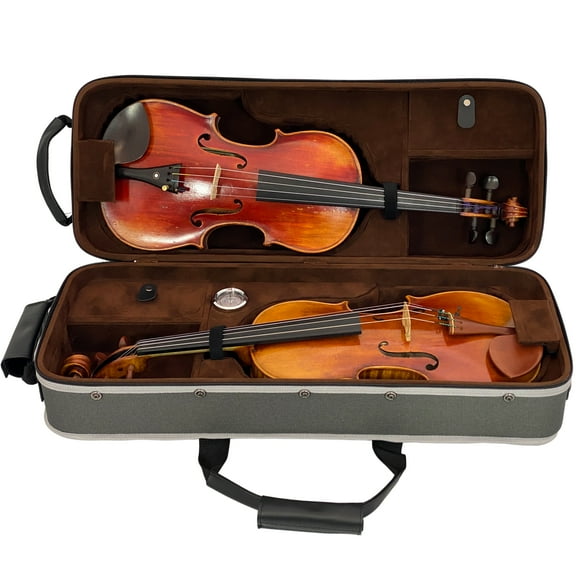 D'Luca Wooden Double 4/4 Violin Case