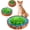 Green&Blue, variant on Snuffle Mat for Dogs, Adjustable Dog Puzzle Toys Sniff Mat, Interactive Enrichment Toys for Slow Eating and Mental Stimulation (Red Yellow Blue)