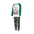 thumbnail image 3 of Elippeo Christmas Pajamas for Family Long Sleeve Santa Snowman Reindeer Print Tops + Pants Set Winter Sleepwear, 3 of 10