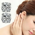 thumbnail image 3 of Ayyufe Earrings 4 Claws Non-Piercing Alloy Magnet Rhinestone Inlaid Ear Stud for Party, 3 of 6